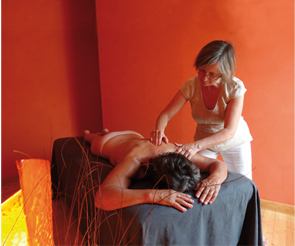 Massage du dos en institut